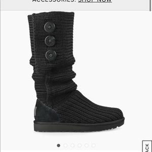 UGG boots knit black